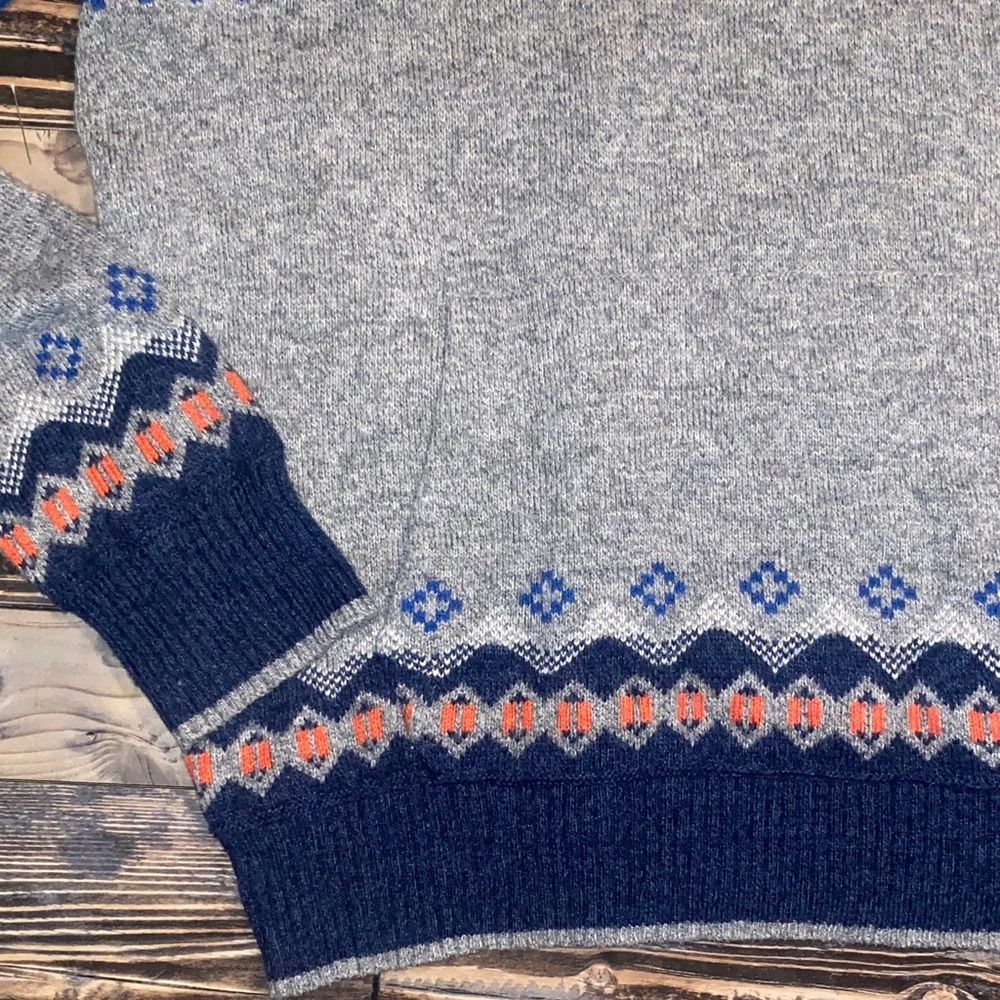 American Eagle Wool Blend Gray Patterned Men's Sw… - image 2